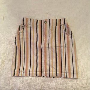Hollister Striped Mini Skirt (Size S)
